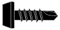 Pan Framing Head Phil Drive Self-drilling Screws, C1018 or C1022 + Harden